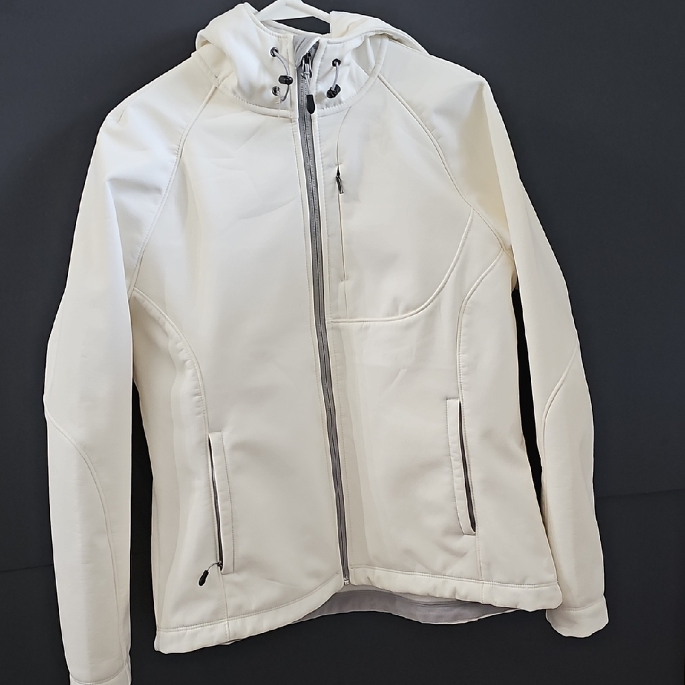 Kirkland Signature Off-White Softshell Windbreaker